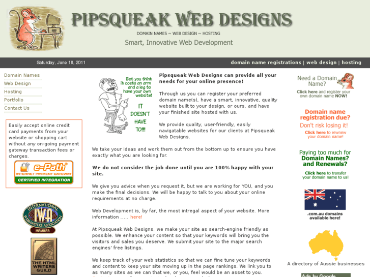 www.pipsqueakwebdesigns.com