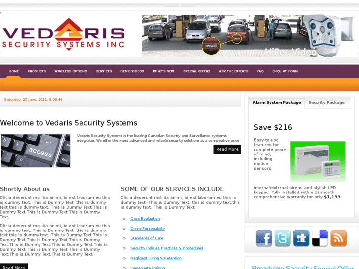 www.vedarissecuritysystems.com