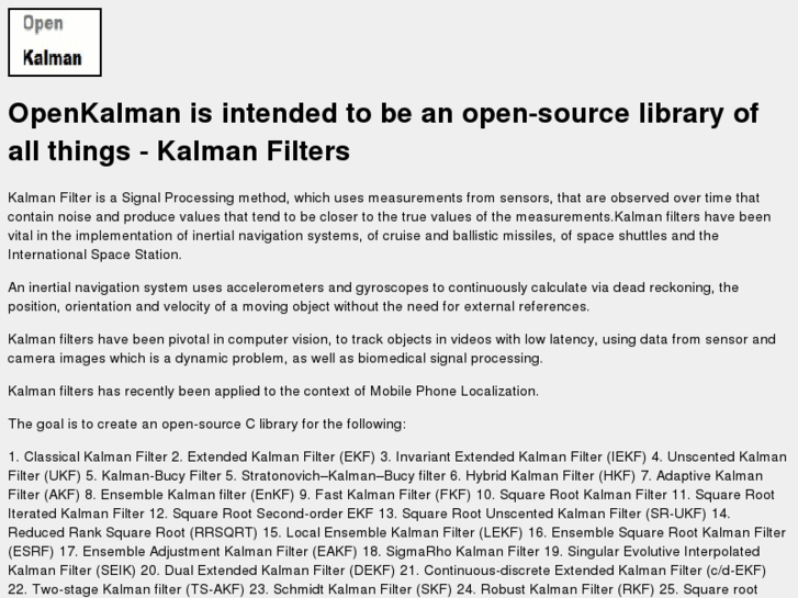 www.openkalman.org