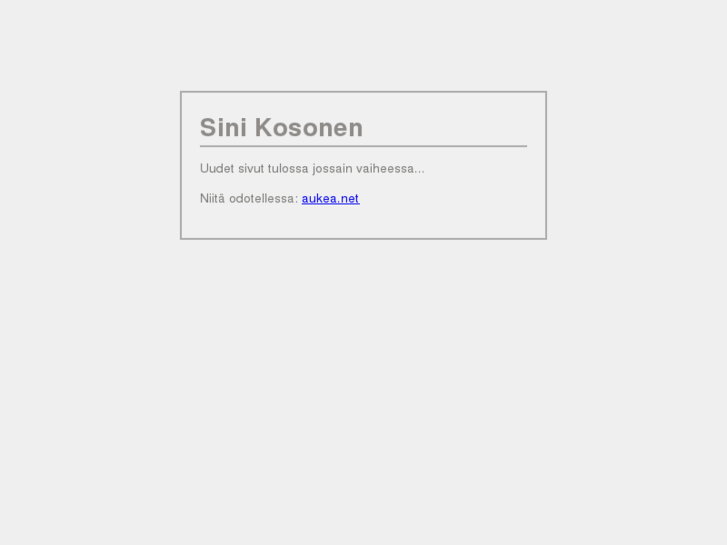 www.sinikosonen.com