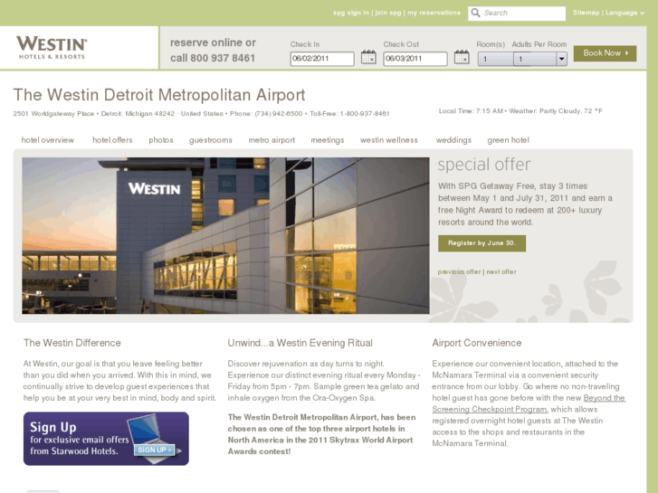 www.thewestindetroitmetroairport.com