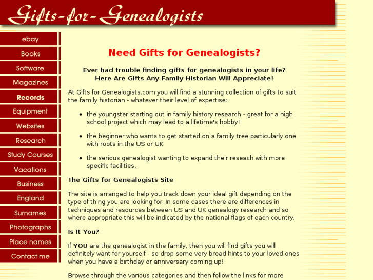 www.gifts-for-genealogists.com