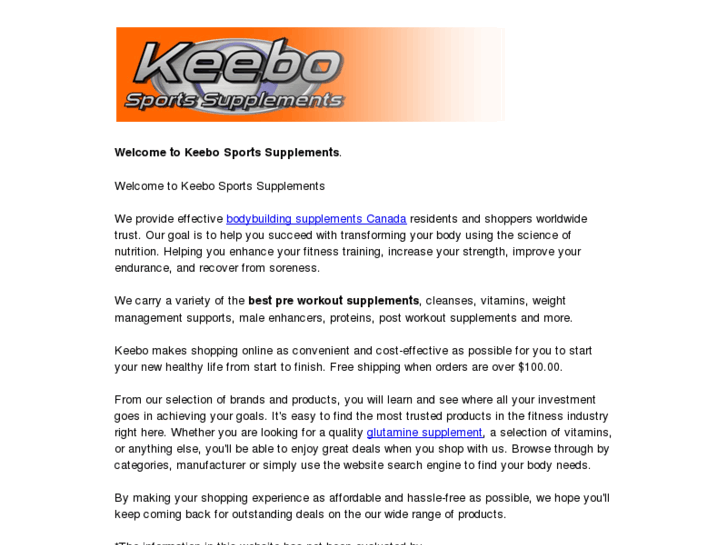 www.keebosportssupplements.com