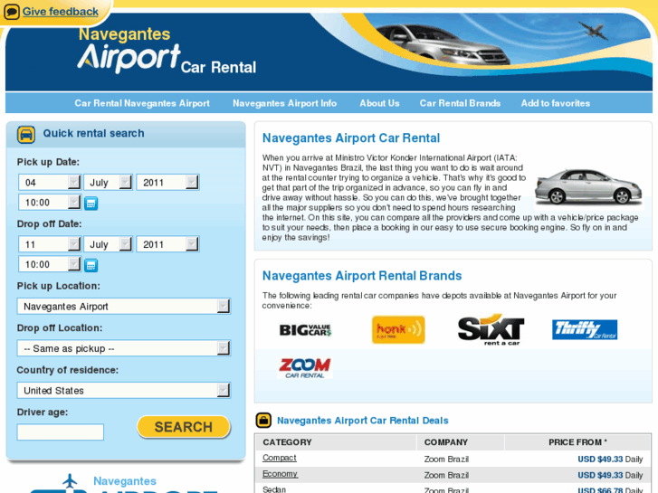 www.navegantesairportcarrental.com