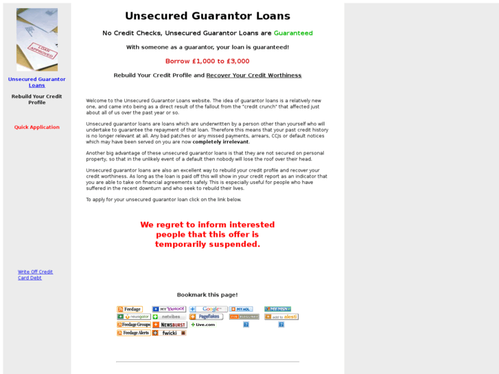 www.unsecured-guarantor-loans.co.uk