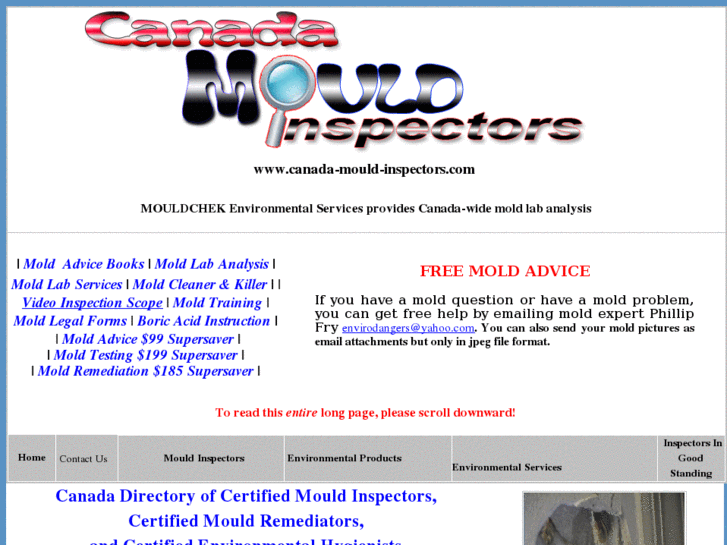 www.canada-mould-inspectors.com