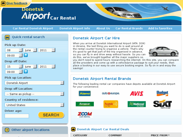 www.donetskairportcarhire.com