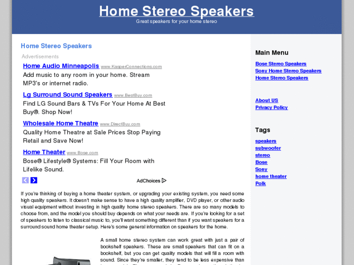 www.homestereospeakers.org