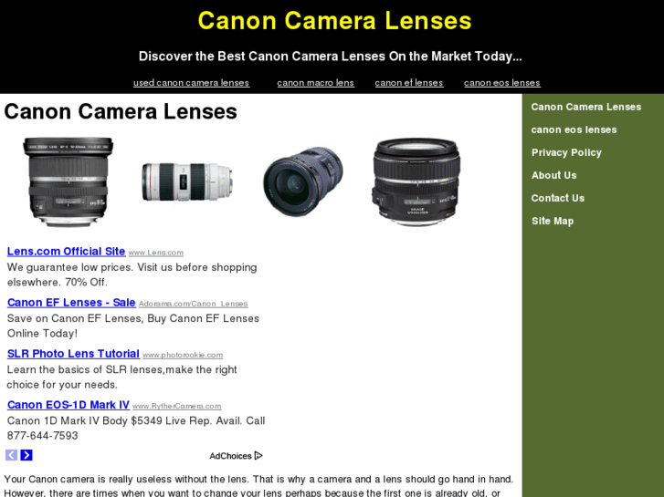 www.newcanoncameralenses.com