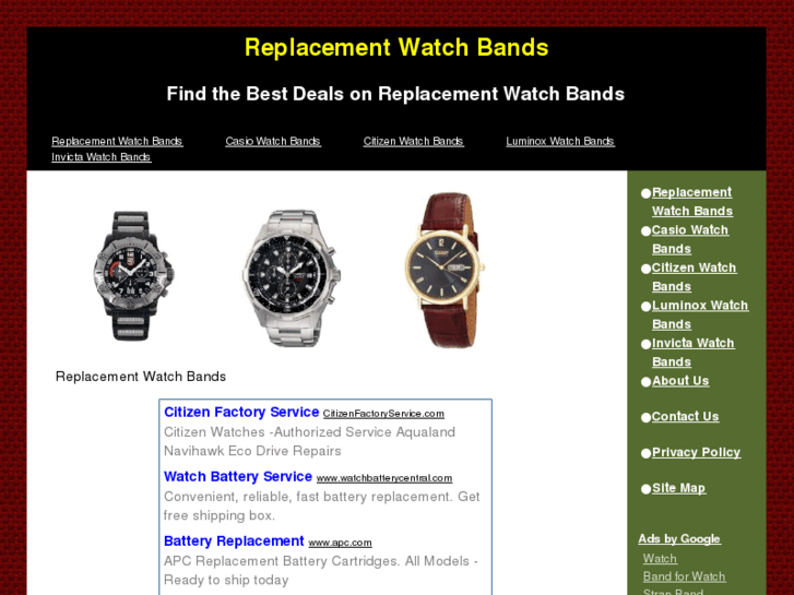 www.replacementwatchbandssite.com