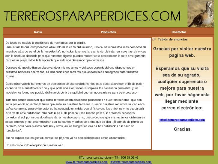 www.terrerosparaperdices.com