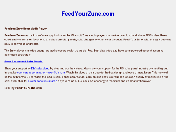 www.feedyourzune.com