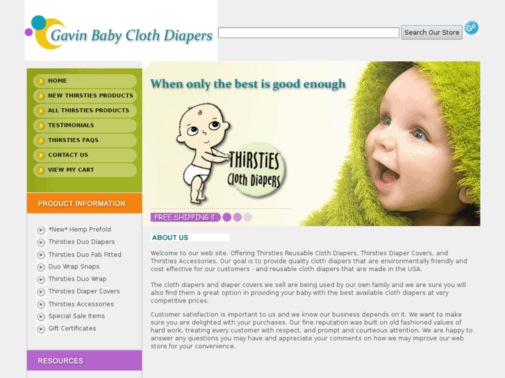 www.gavinbabydiapers.com