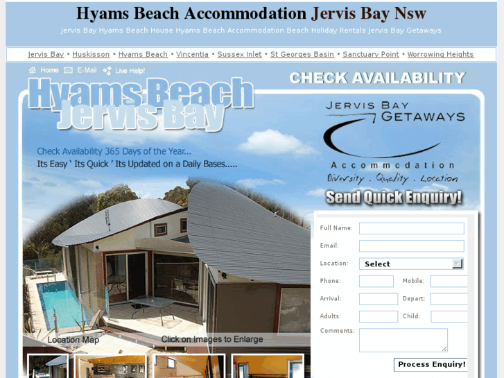 www.hyamsbeachaccommodation.com