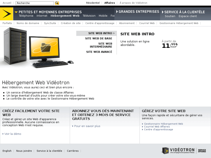 www.hebergementvideotron.com