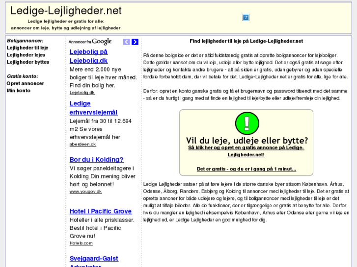 www.ledige-lejligheder.net