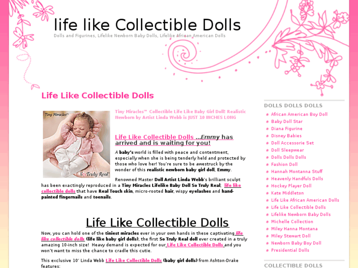 www.lifelikecollectibledolls.com