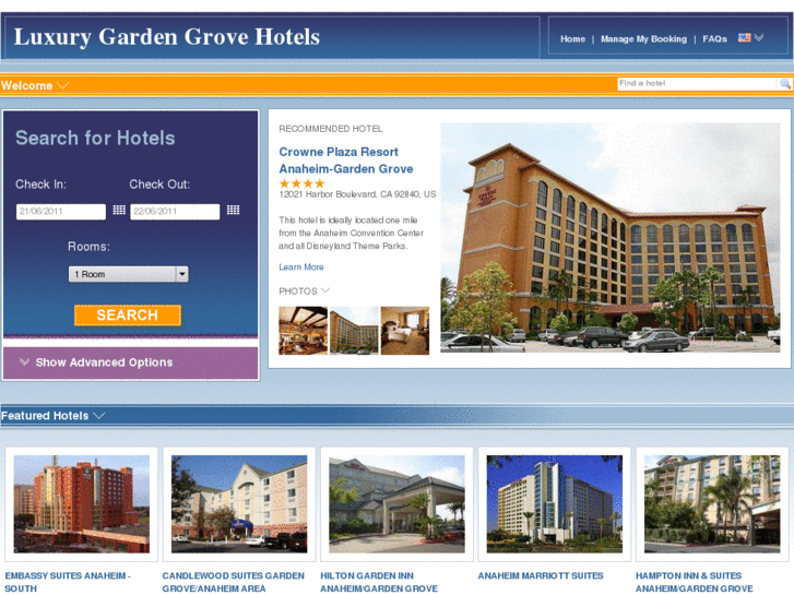 www.luxurygardengrovehotels.com