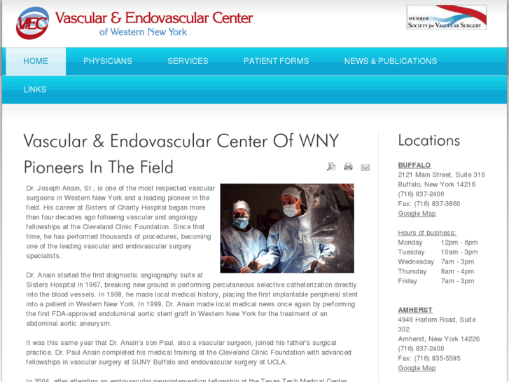 www.vascularandendovascularcenterofwesternnewyork.com