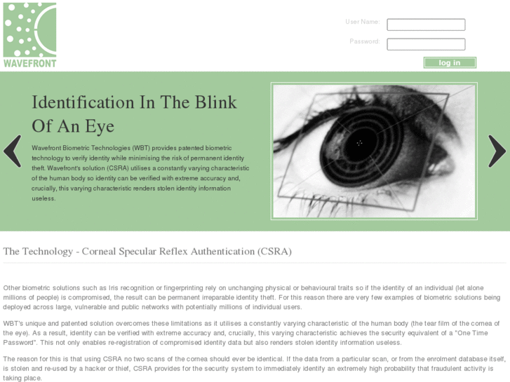www.wavefrontbiometrics.net