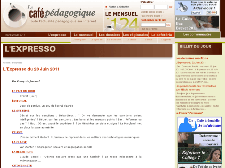 www.cafepedagogique.net