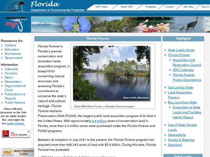 www.floridaforever.org