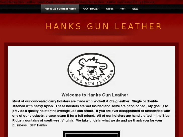 www.hanksgunleather.com