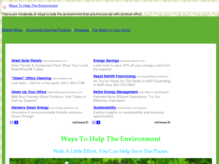 www.waystohelptheenvironment.com