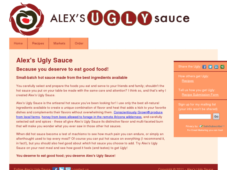 www.alexsuglysauce.com