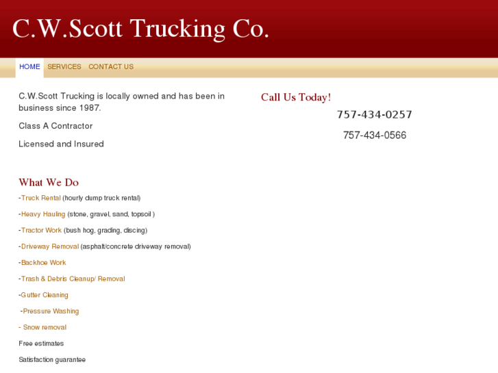 www.cwscotttrucking.com