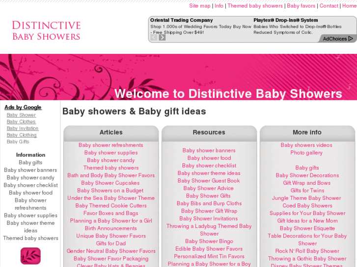 www.distinctivebabyshowers.com