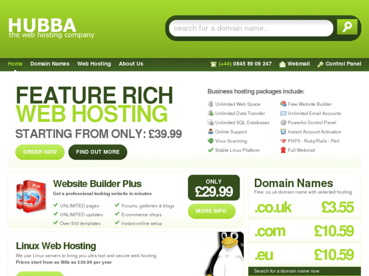 www.hubbahosting.com