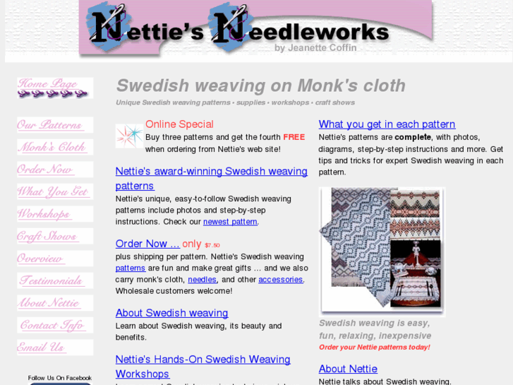 www.nettiesneedleworks.com