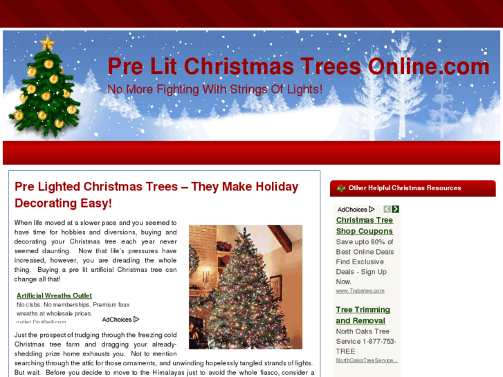 www.prelitchristmastreesonline.com