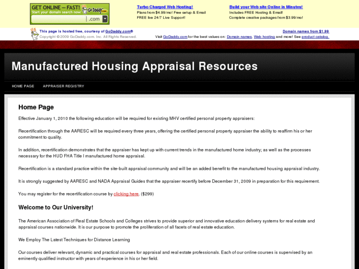 www.appraisemanufacturedhousing.com