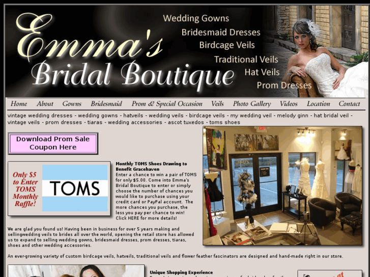 www.emmasbridalboutique.com