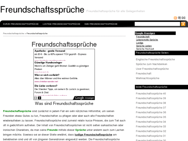 www.freundschaftssprueche.net