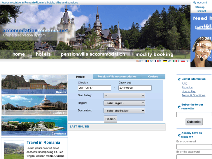 www.accommodationromania.net