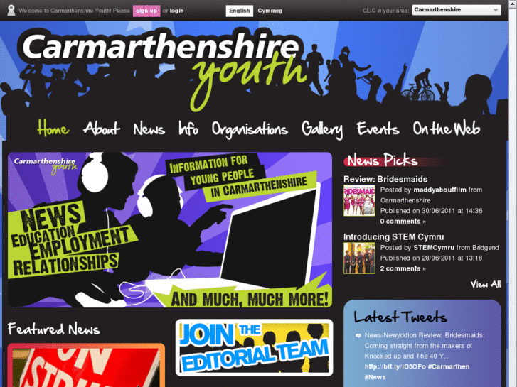 www.carmarthenshireyouth.co.uk