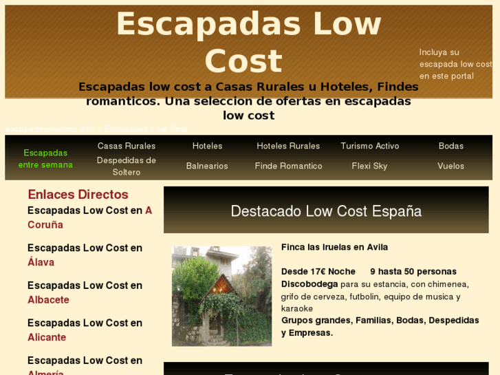 www.escapadaslowcost.info