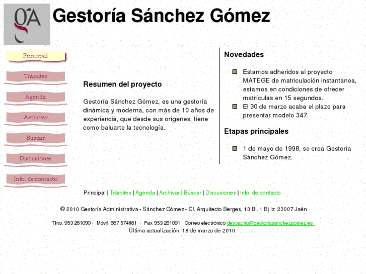 www.gestoriasanchezgomez.es