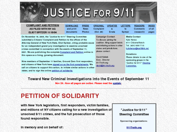 www.justicefor911.org