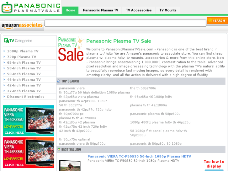 www.panasonicplasmatvsale.com