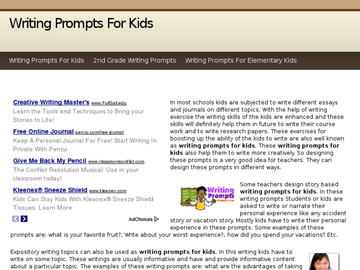 www.writingpromptsforkids.com