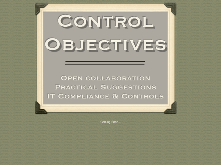 www.controlobjectives.com