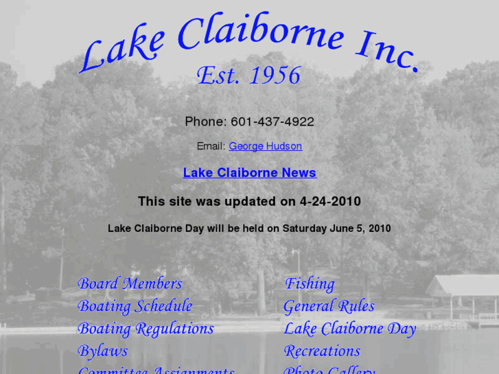 www.lakeclaiborne.com