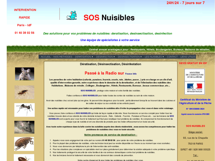 www.sosnuisibles.fr