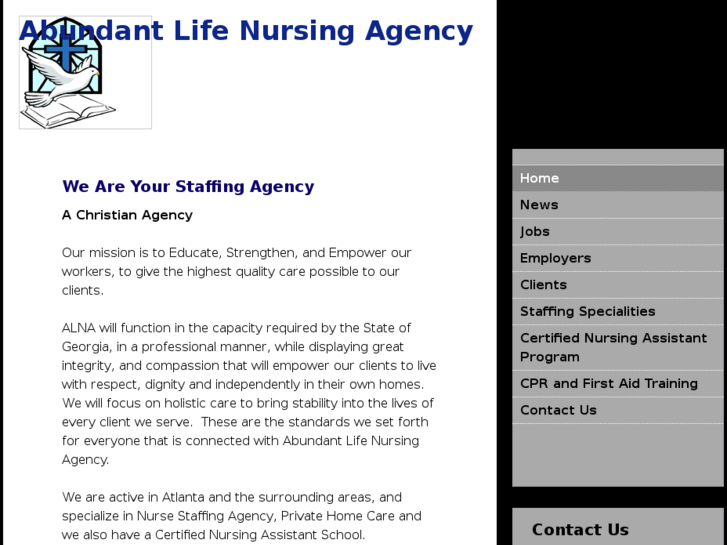 www.abundantlifenursingagency.com