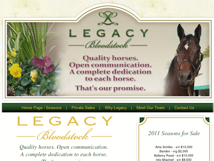 www.legacybloodstock.com