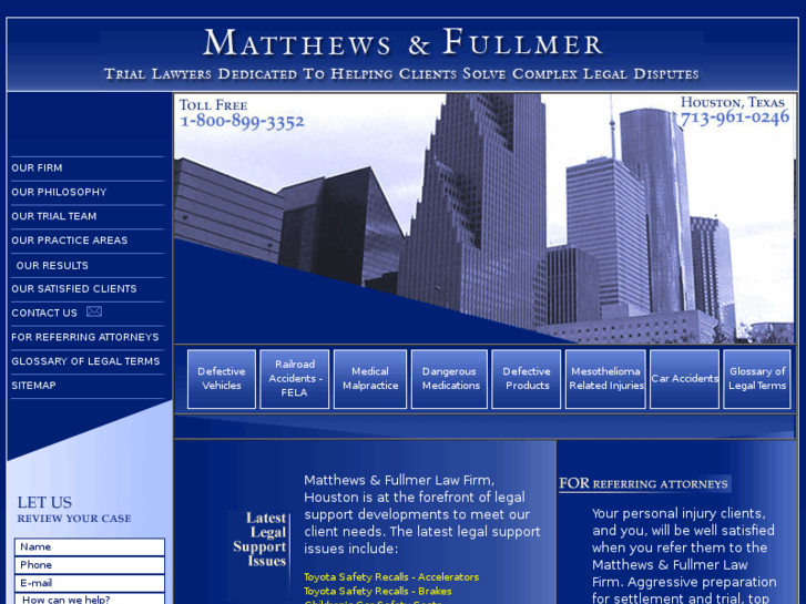 www.matthewslawfirm.com